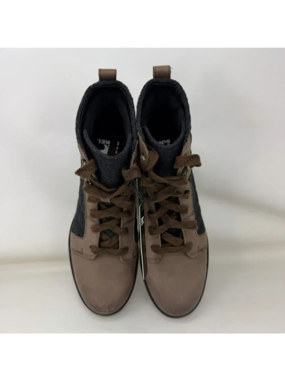 Sorel Evie II NW Lace Plus Waterproof Boots Brown Black Women’s Size 9